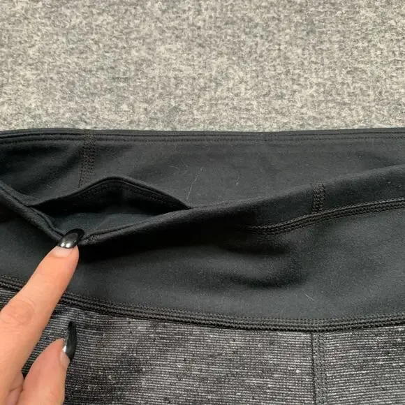 Under Armour Leggings Womens S Small Grey Black Fitted All Season Gear Stretch - Picture 6 of 11